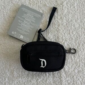 Disney Disneyland Mini Pouch with D Logo Keychain Bag Charm